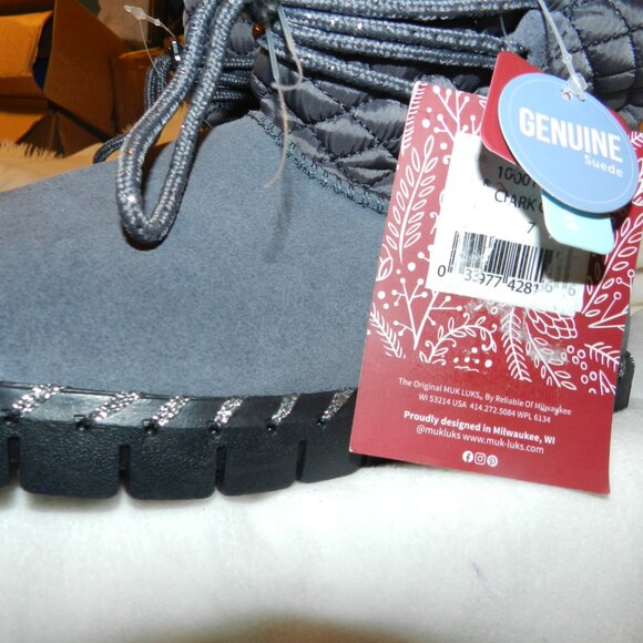 Muk Luks Women's Brigehampton Midi Boots  Grey Womens size 7🆕SHIPS⌚📦🏃‍♀️⚡🚚 - Picture 8 of 15